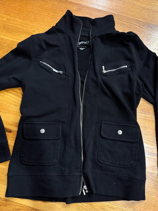 Style & Co. Other - Women’s sz S Black Zip-Up Jacket w/snap Pocket Details